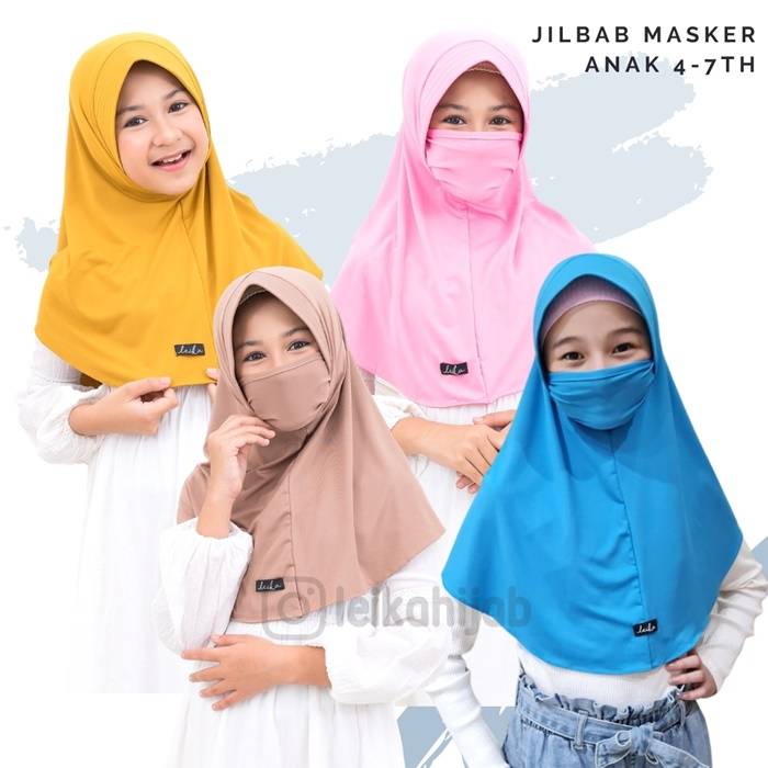 Leika Hijab - Hijab Masker Anak Leika Hijab - Hijab Masker Anak